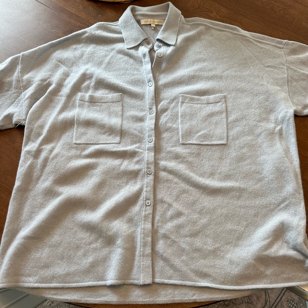NakedCashmere Light Blue Button Down Shirt